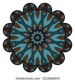 Vector Floral mandala. Vintage decorative elements. Vector illustration