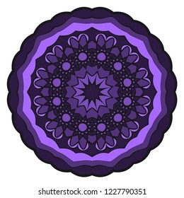 Vector Floral mandala. Vintage decorative elements. Vector illustration