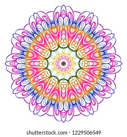 Vector Floral mandala. Vintage decorative elements. Vector illustration.