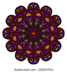 Vector Floral mandala. Vintage decorative elements. Vector illustration