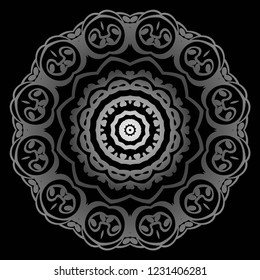 Vector Floral mandala. Vintage decorative elements. Vector illustration.