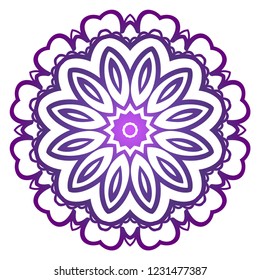 Vector Floral mandala. Vintage decorative elements. Vector illustration.