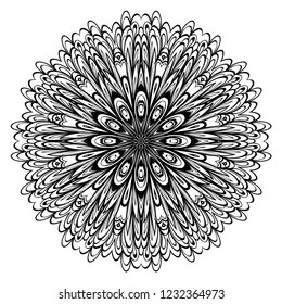 Vector Floral mandala. Vintage decorative elements. Vector illustration.
