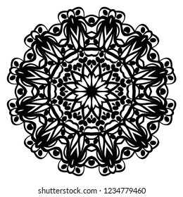 Vector Floral mandala. Vintage decorative elements. Vector illustration.