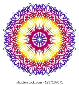 Vector Floral mandala. Vintage decorative elements. Vector illustration.