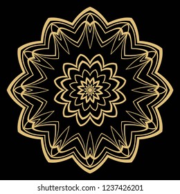 Vector Floral mandala. Vintage decorative elements. Vector illustration