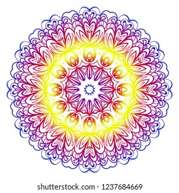 Vector Floral mandala. Vintage decorative elements. Vector illustration.
