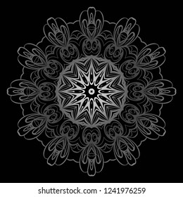 Vector Floral mandala. Vintage decorative elements. Vector illustration.