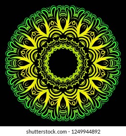 Vector Floral mandala. Vintage decorative elements. Vector illustration