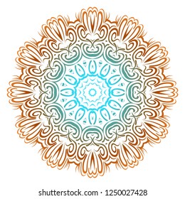 Vector Floral mandala. Vintage decorative elements. Vector illustration