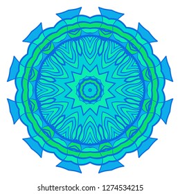 Vector Floral mandala. Vintage decorative elements. Vector illustration.