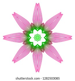 Vector Floral Mandala. Vintage Decorative Elements. Vector Illustration.