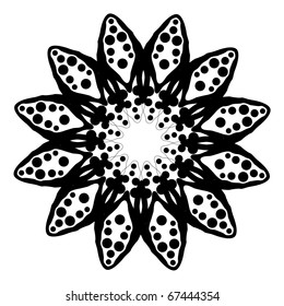 vector floral material on white background.