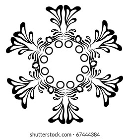 vector floral material on white background.