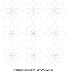 Vector floral motifs of various variations