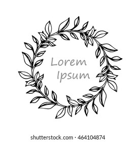 Vector of floral and nature frame for background