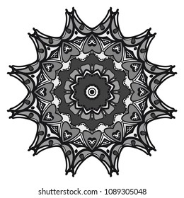 Vector, Floral, Oriental mandala. Vintage decorative elements. Vector illustration. It is super brilliant vector illustration.