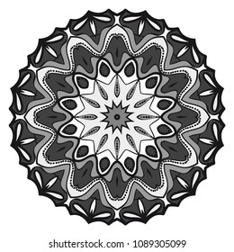 Vector, Floral, Oriental mandala. Vintage decorative elements. Vector illustration. It is super brilliant vector illustration.