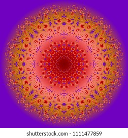 Vector, Floral, Oriental mandala. Vintage decorative elements. Vector illustration. It is super brilliant vector illustration.