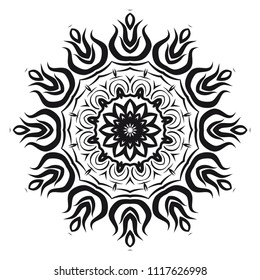 Vector, Floral, Oriental mandala. Vintage decorative elements. Vector illustration. It is super brilliant vector illustration.