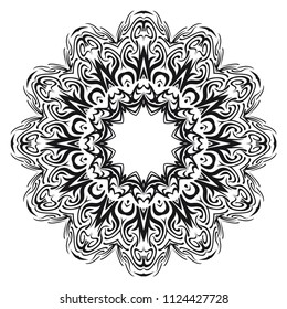 Vector, Floral, Oriental mandala. Vintage decorative elements. Vector illustration. It is super brilliant vector illustration.