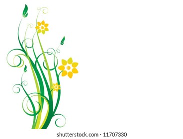 Vector floral ornament