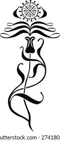 Vector floral ornament