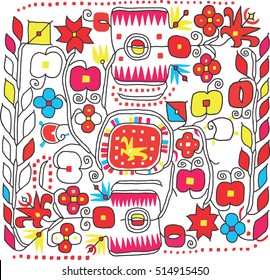 Vector floral ornament