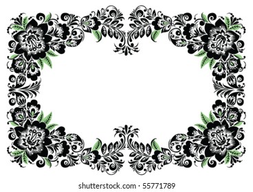 Vector floral ornament