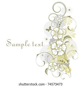 Vector floral ornament