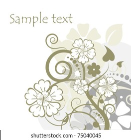 Vector floral ornament