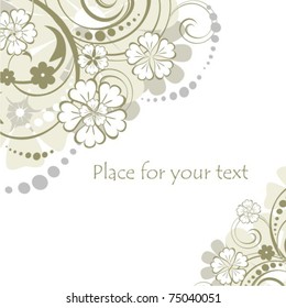 Vector floral ornament