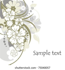 Vector floral ornament