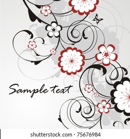 Vector floral ornament