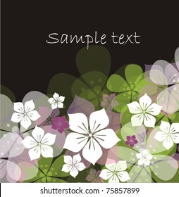 Vector floral ornament