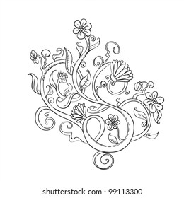 vector floral ornament