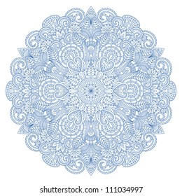 Vector floral ornament elements for print.