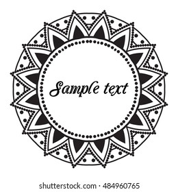 Vector floral ornament pattern, beautiful decorative flower