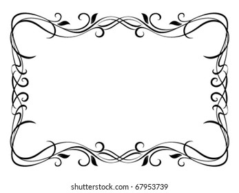 Vector Floral Ornamental Decorative Frame Not Stock Vector (Royalty ...