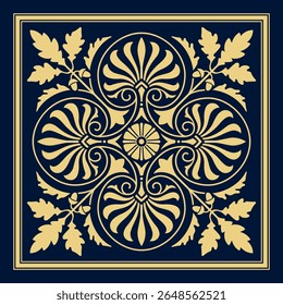 Vector floral ornamental design elements.