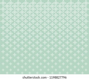 Vector Floral Ornamental Pattern. Geometric Flower Stylish Texture. Abstract Retro Tile Texture.