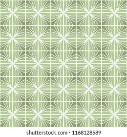 Vector Floral Ornamental Seamless Pattern. Geometric Flower Stylish Texture. Abstract Retro Tile Texture.