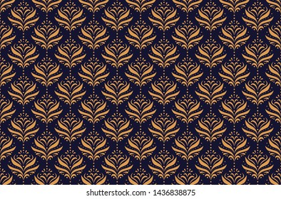 Vector Floral Ornamental Seamless Pattern. Geometric Flower Stylish Texture. Abstract Retro Tile Texture.
