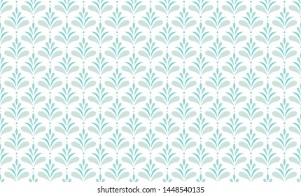 Vector Floral Ornamental Seamless Pattern. Geometric Flower Stylish Texture. Abstract Retro Tile Texture.