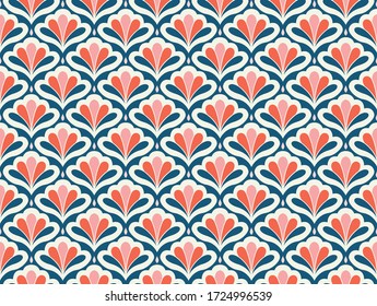 Patrón de infiltración vertebral ornamental. Textura con estilo de flor geométrica. Resumen de textura de mosaico retro.