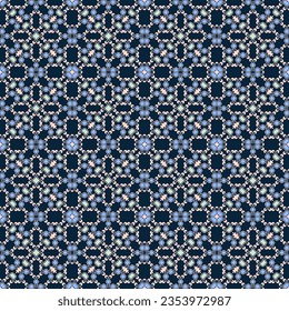 Vector floral ornamental seamless pattern. Vector illustration can be used for backgrounds, motifs, textile, wallpapers, fabrics, gift wrapping, templates. Design Paper For Scrapbook. Vector.