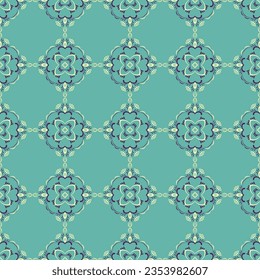 Vector floral ornamental seamless pattern. Vector illustration can be used for backgrounds, motifs, textile, wallpapers, fabrics, gift wrapping, templates. Design Paper For Scrapbook. Vector.