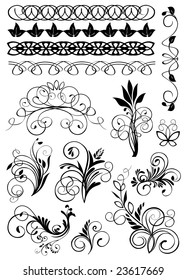 Vector floral ornaments 2