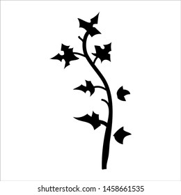 vector floral ornate leaves shape object