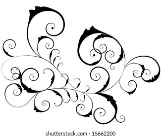 Vector floral ornate pattern for design use